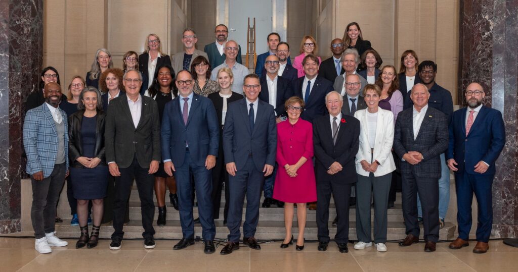 Tous les membres du cabinet de campagne présents pour cette matinée.